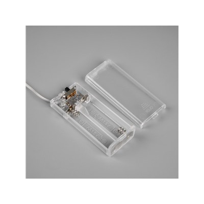 Ветка светодиодная серая, 56 см, 15 LED, от батареек ААх2, свечение тёплое белое