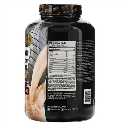 Muscletech, Nitro Tech, 100% Whey Gold (100% сыворотка), французский ванильный крем, 2,51 кг (5,53 фунта)