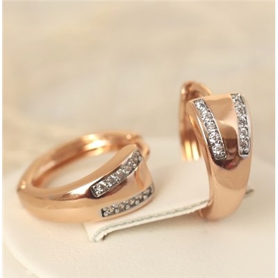 Серьги позолота  H01-14089