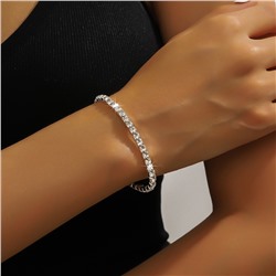 Комплект бижутерии вечерний: Колье, Серьги и Браслет. "Квадраты"