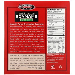 Seapoint Farms, Сушеные бобы эдамаме, морская соль, 8 пакетиков со снеками, 22,5 г (0,79 унции) каждый