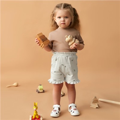 Шорты с рюшами «Крошка Я» Я Olives, рост 62-68, молочные