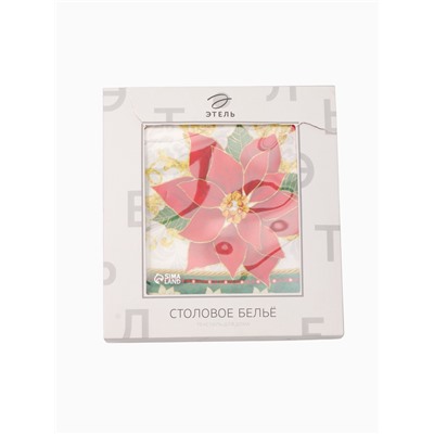 УЦЕНКА Скатерть Этель "Сказка в Новый Год" d=220 +/- 3см, хлопок 100%