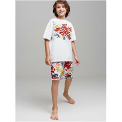 Комплект трикотажный для мальчиков: фуфайка (футболка), шорты