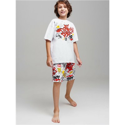 Комплект трикотажный для мальчиков: фуфайка (футболка), шорты