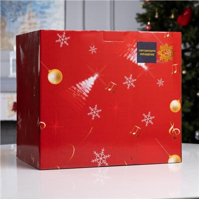 Светодиодная фигура «Новогодняя площадь» 30×26.5×20 см, полистоун, от батареек ААх3, USB, свечение мульти