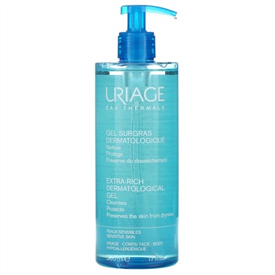 Uriage, Extra-Rich Dermatological Gel, 17 fl oz (500 ml)