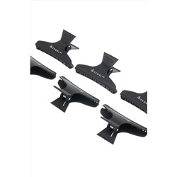 Dewal Зажим для волос бабочка CL-86959, карбон, черный, 8,2 см, 6 шт. KRISTALLER, 1127115