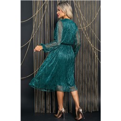 Платье Млечный путь (зеленое) П11534