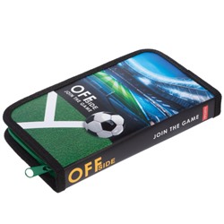 Пенал 2-х ств. 190х115 мм "Офсайд" с табл.умножения (088896) 43042 Хатбер