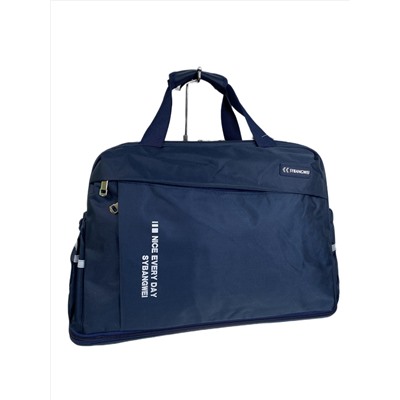 Дорожная сумка из текстиля  с принтом, цвет синий