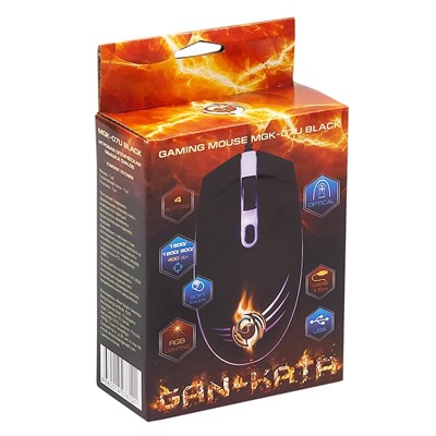 Мышь оптическая Dialog Gan-Kata MGK-07U игровая (повр. уп.) (black)