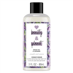Love Beauty and Planet, Smooth and Serene Conditioner, Argan Oil & Lavender, 3 fl oz (89 ml)