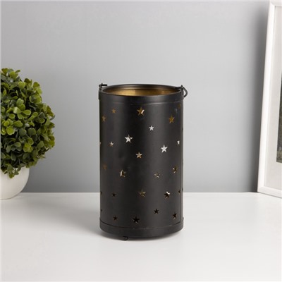 Фигурка светящаяся RISALUX «Ночные звёзды», LED-ночник, 3×ААА, чёрный, 12×12×20.5 см