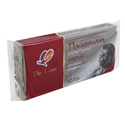 Пластилин скульптурный 1000гр. серый 34С 2246-08 Луч