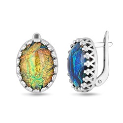 Серьги, опал рек., СПН4064