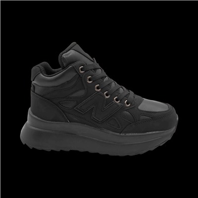 Кроссовки на меху В941-1 черные