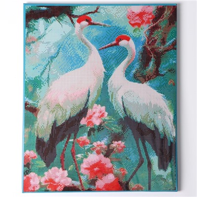 УЦЕНКА Алмазная вышивка полное заполнение «Аисты», на раме, 40×50 см