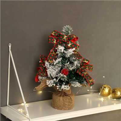 Искусственная ёлка настольная «Зимнее волшебство. Фестивальная», 32 см, ветки отгибаются