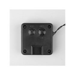 Гирлянда «Нить», 4.5 м, уличная, с насадками «Цветок», IP44, 30 LED, 2 режима, солнечная батарея, тёмная нить, свечение мульти