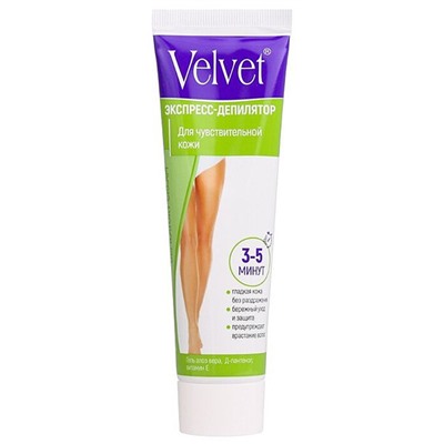 Вельвет Депилятор крем 100 ЭКСПРЕСС для чувст кожи /16