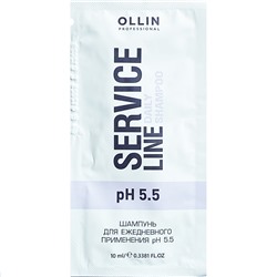 OLLIN Service Line САШЕ Шампунь для ежедневного применения рН5,5 10 мл