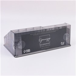 Органайзер для хранения косметики, 16 секций, 12.5×21.5×8 см, чёрный