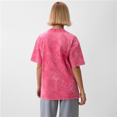 Футболка женская MINAKU, розовая, размер 50-52