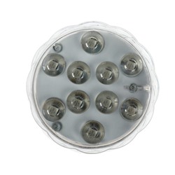 Светильник подводный с ПДУ, 10 LED, 3 Вт, IP68, RGB, от батареек 3*AAA (не в компл.)