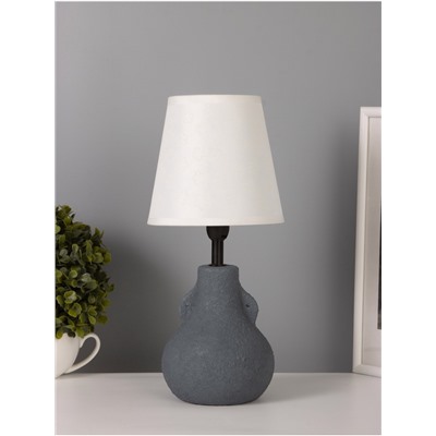 Лампа настольная RISALUX «Каламбур», 1×40 Вт, Е14, бело-серые, 15×15×34.5 см