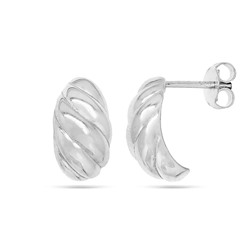 Серьги из серебра без вставки, ТЦС-8584