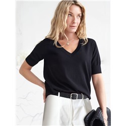 Джемпер тонкой вязки из вискозы с нейлоном