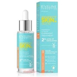 Eveline Сыворотка-терапия Perfect Skin ACN ночная с 10% комплексом кислот 30 мл