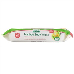 Aleva Naturals, Влажные салфетки для сверхчувствительной кожи Bamboo Baby Wipes, без отдушки, 72 влажных салфетки, 7,9 x 6,7 дюймов (17 x 20 см)