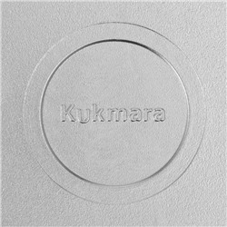 Сковорода KUKMARA, d=30 см, с ручками, алюминий, цвет хромированный