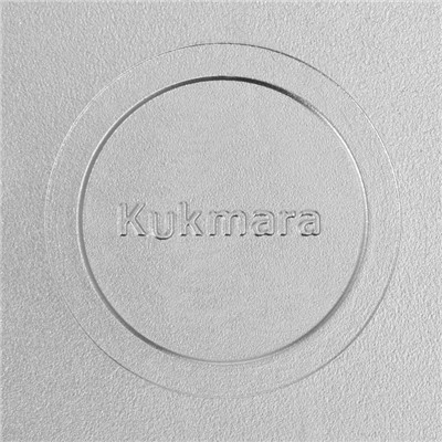 Сковорода KUKMARA, d=30 см, с ручками, алюминий, цвет хромированный