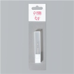 Фреза алмазная для маникюра «Пламя», средняя зернистость, 2.5×10 мм, в пластиковом футляре