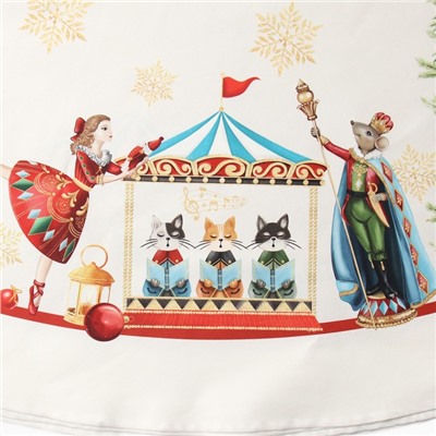 УЦЕНКА Скатерть Этель "Щелкунчик" d=220 см, 100% хл, саржа 190 г/м2