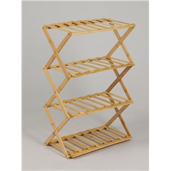 Подставка для цветов Greengo, 4 полки, 50×25×68 см, напольная, бамбук