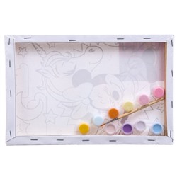 Картина по номерам для детей «Минни Маус и Единорог», 20×30 см