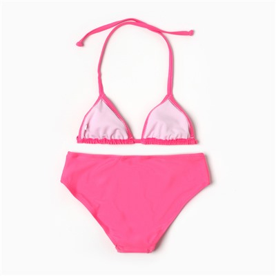 Купальник раздельный для девочек, цвет розовый, рост 104-110 см