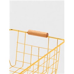 Корзина для хранения "Голден" 24.5*18*10 см, цвет золотой