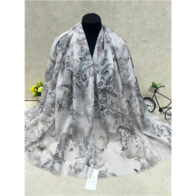 Легкий платок на голову и шею, мультицвет