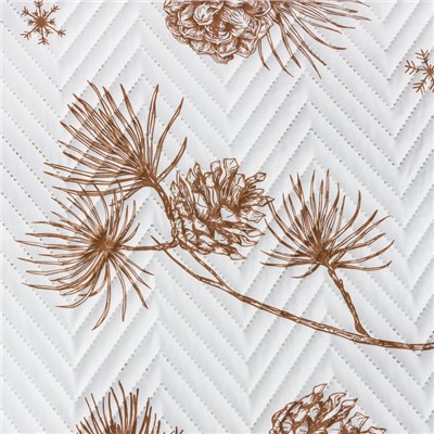 Покрывало LoveLife 2 сп «Шишки» 180×210 ±5 см, микрофайбер