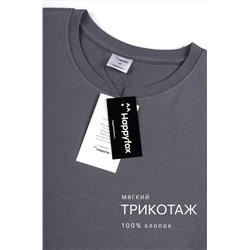 Женская базовая хлопковая футболка Happyfox