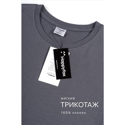 Женская базовая хлопковая футболка Happyfox