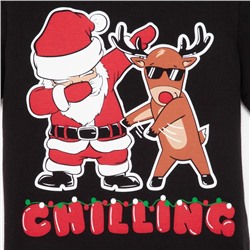 Пижама новогодняя детская KAFTAN «Chilling» размер 30 (98-104 см)