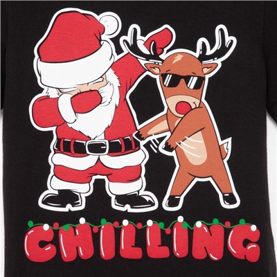 Пижама новогодняя детская KAFTAN «Chilling» размер 30 (98-104 см)