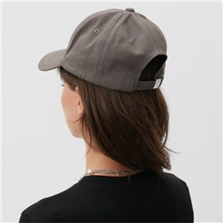 Кепка MINAKU Smile, серый, размер 56-58