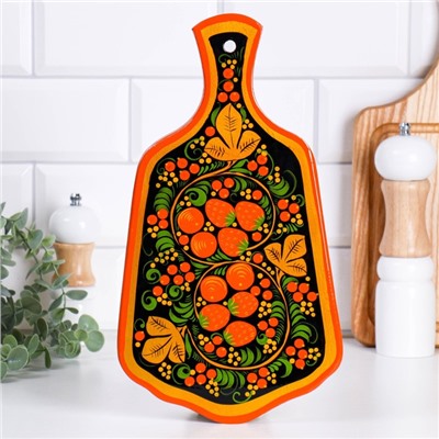 Доска разделочная деревянная хохлома «Ягодка», МИКС